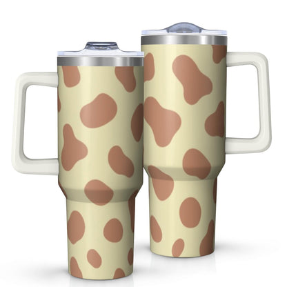 1pc nutcracker 40oz Tumbler with Straw & Handle - Insulated Stainless - Reusable Stainless Steel Cup