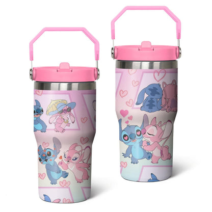 20oz Cartoon Movie Stainless Steel Tumbler with Lid and Straw,Spill Proof - Reusable Stainless Steel Cup