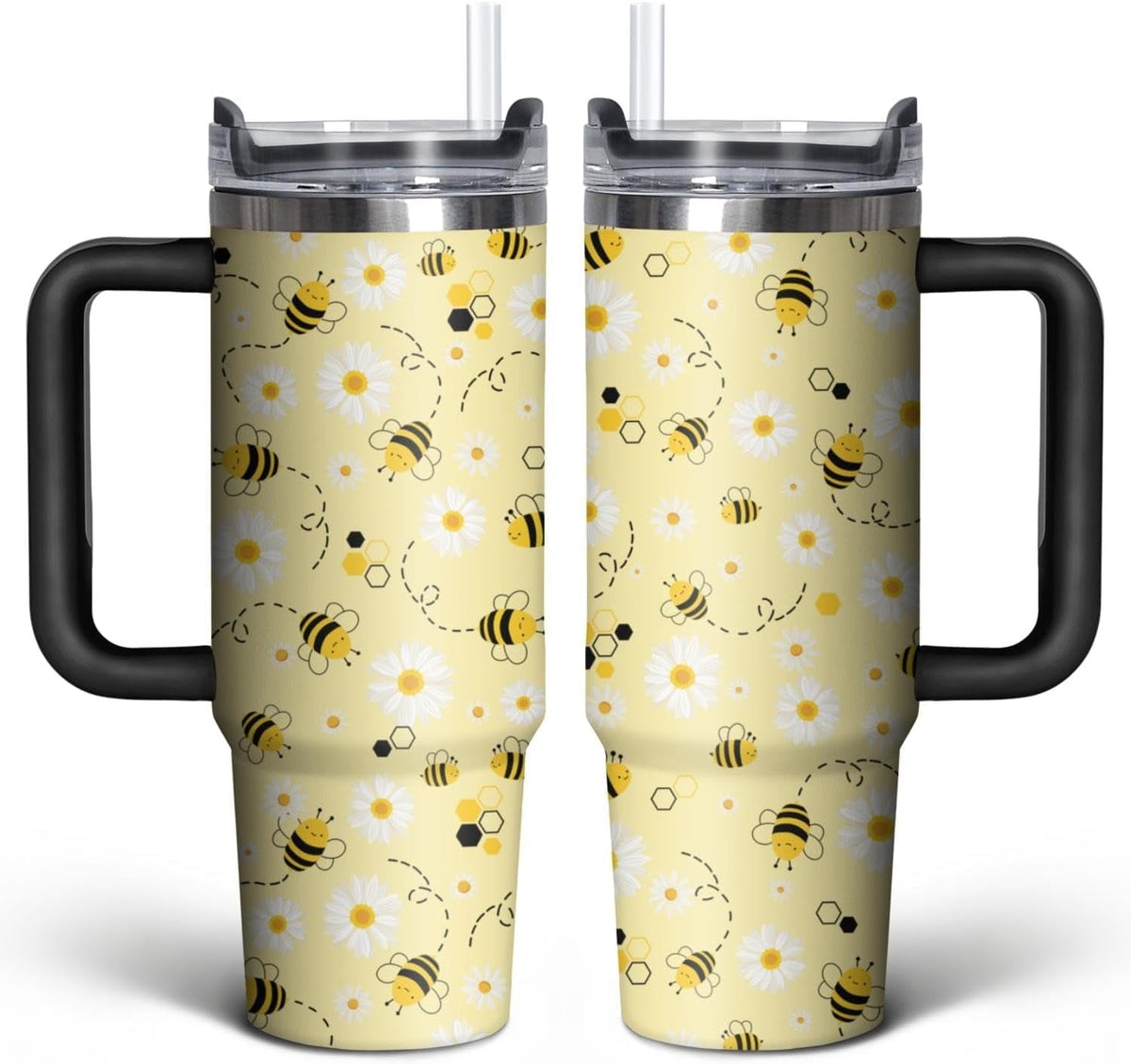 Football Lover Gift 30 oz Flip Straw Tumbler with Top Handle - Insulated Travel Tumbler Cup