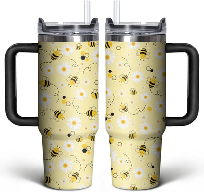 Football Lover Gift 30 oz Flip Straw Tumbler with Top Handle - Insulated Travel Tumbler Cup