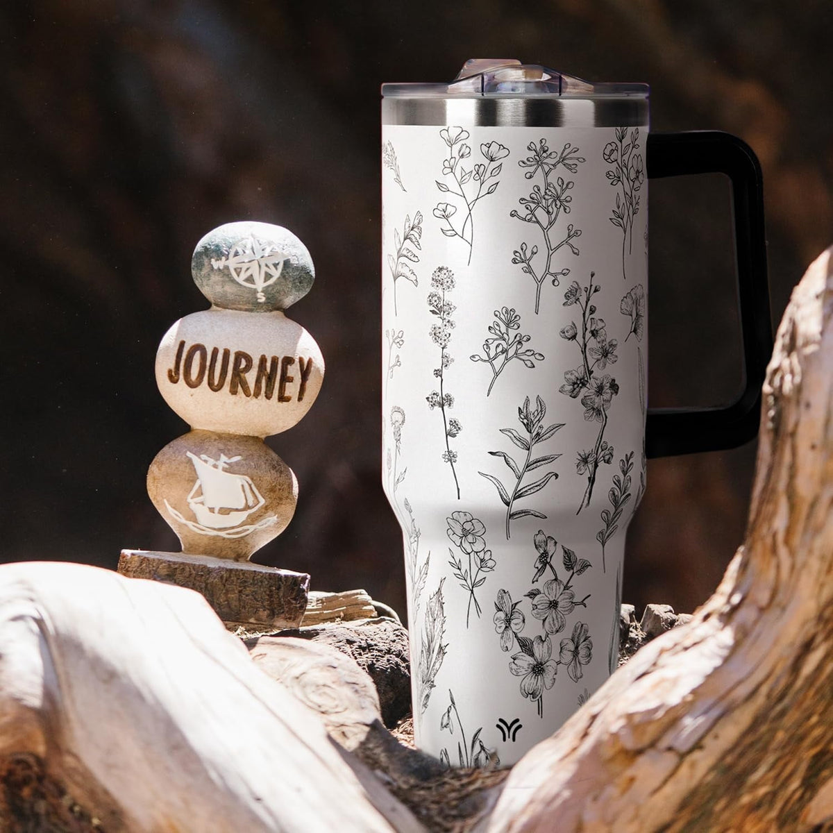 40oz Tumbler with Handle and Straw Lid | Vacuum Insulated Leak - Insulated Travel Tumbler Cup