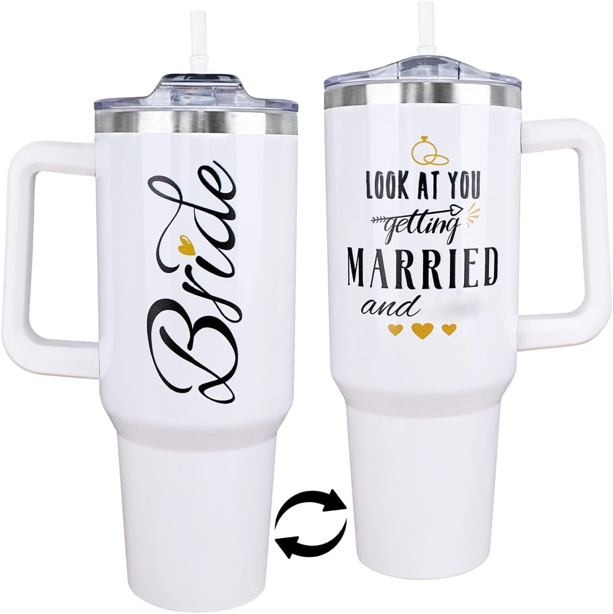 Gamer Gifts, 40 Oz Gaming Tumbler with Handle and Straw Gamer - Insulated Travel Coffee Mug