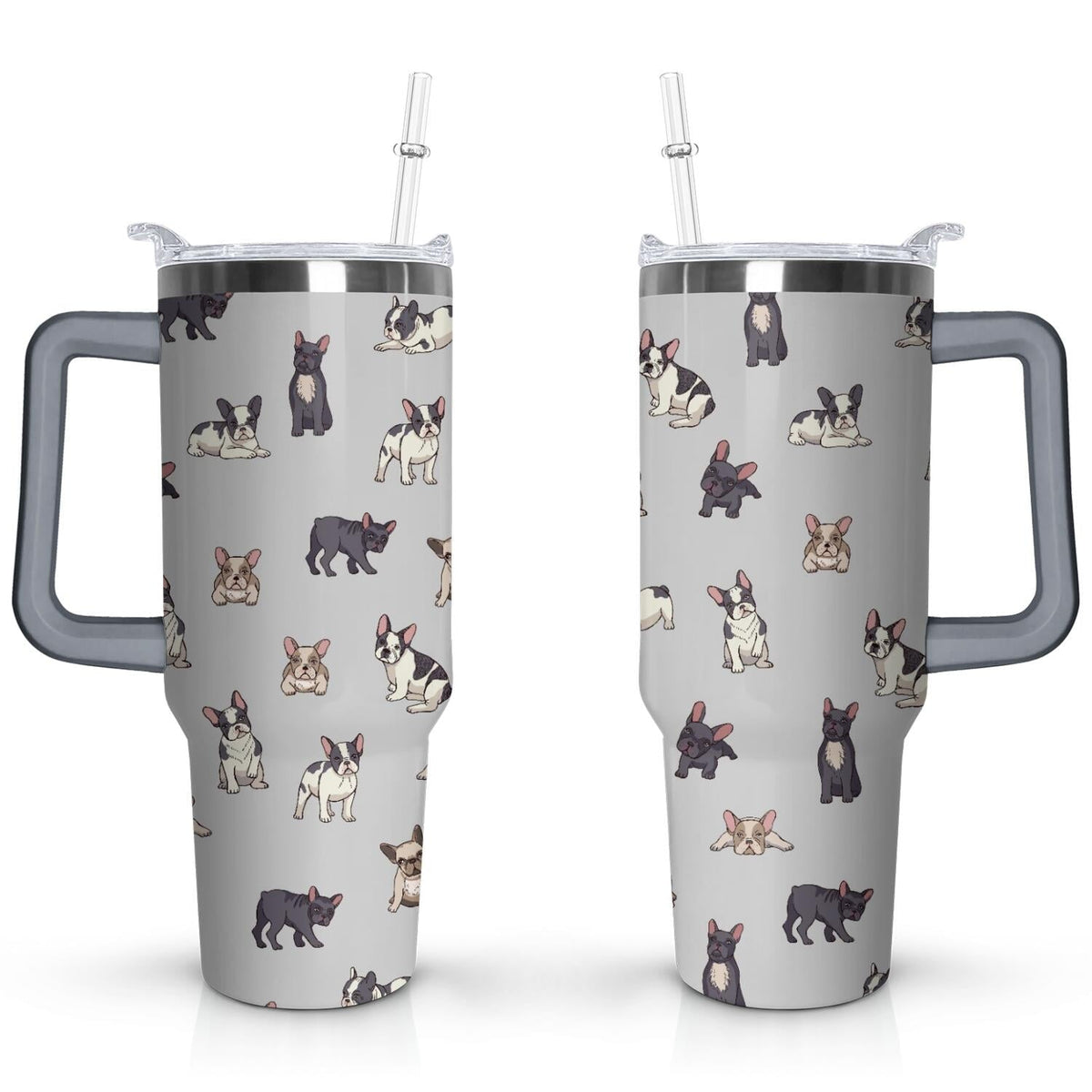 Gift for Dog Lovers Cute Dog Tumbler for Women - 40oz - Insulated Travel Tumbler Cup