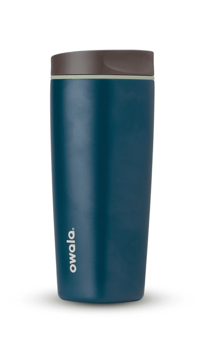 Owala SmoothSip Stainless Steel Coffee Tumbler, 20oz, Cotton Candy Sky - Insulated Travel Tumbler Cup