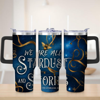 Starry Night We Are All Stardust Stainless Steel Tumbler, 40oz - Insulated Travel Tumbler Cup